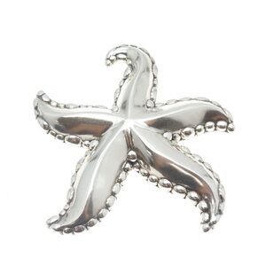 925 Sterling Silver Vintage Starfish Pin Brooch 18.67grams